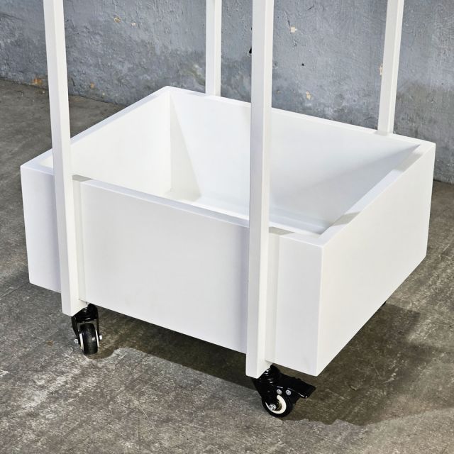 Kệ bếp di động 2 tầng 54x44x84cm gỗ cao su KB68081