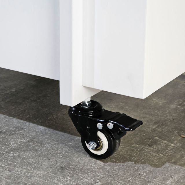 Kệ bếp di động 2 tầng 54x44x84cm gỗ cao su KB68081