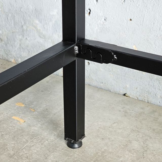 Kệ cho máy giặt và máy sấy gỗ cao su khung sắt 77x62x190cm KMG68010