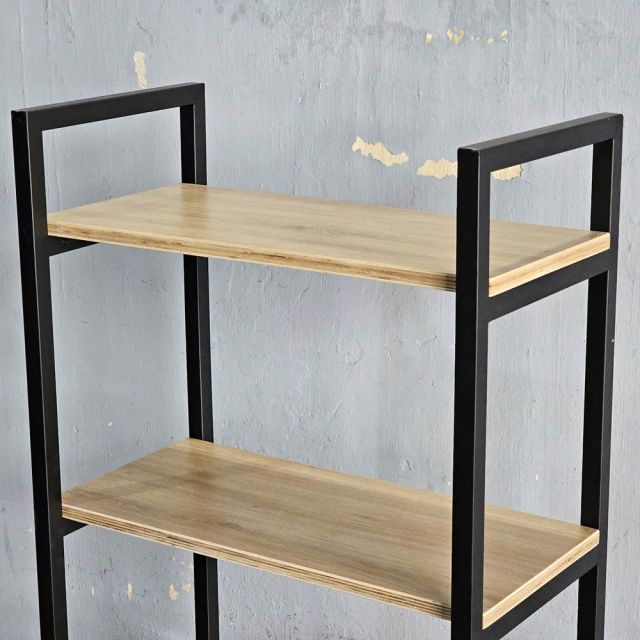 Kệ trang trí GONY 5 tầng gỗ plywood khung sắt lắp ráp KS68257