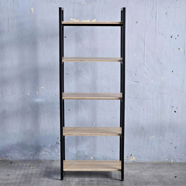 Kệ trang trí GONY 5 tầng gỗ plywood khung sắt lắp ráp KS68257