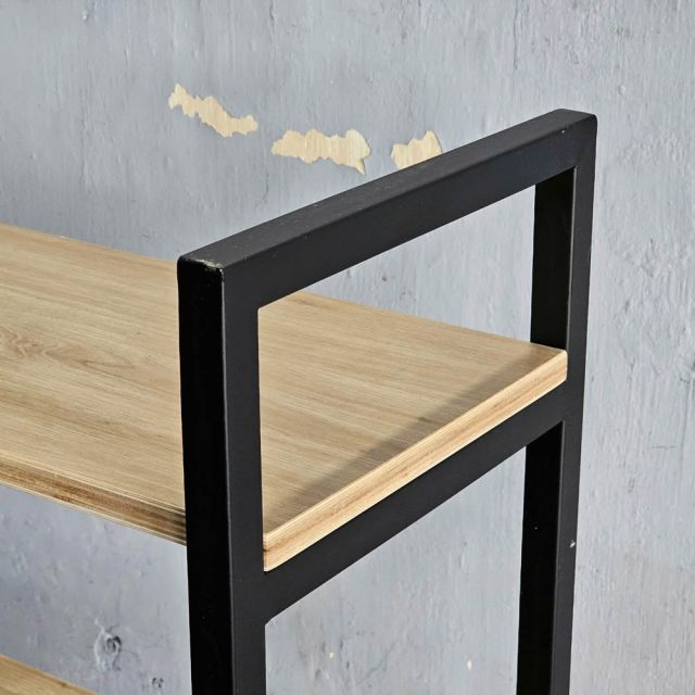 Kệ trang trí GONY 5 tầng gỗ plywood khung sắt lắp ráp KS68257