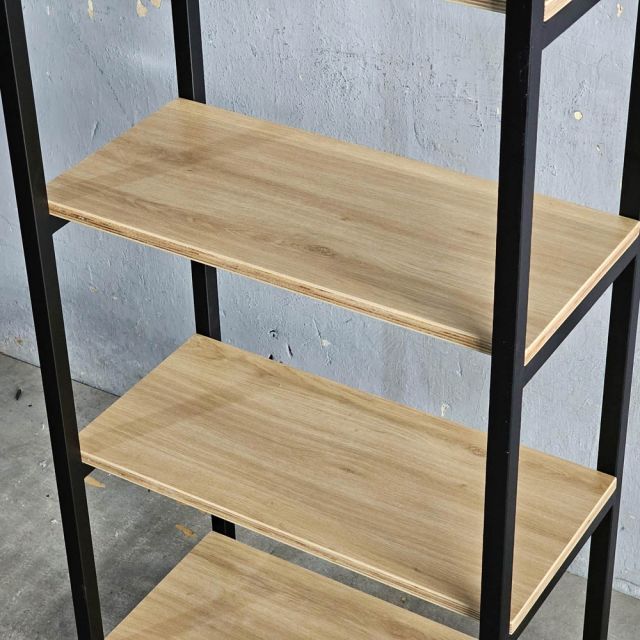 Kệ trang trí GONY 5 tầng gỗ plywood khung sắt lắp ráp KS68257