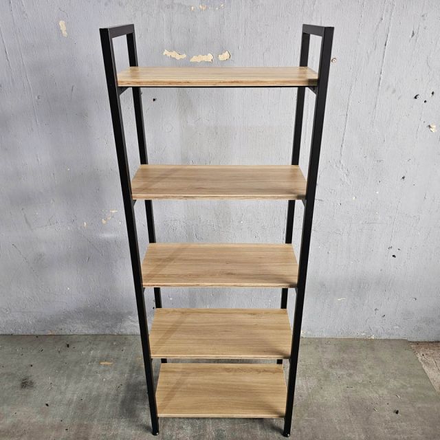 Kệ trang trí GONY 5 tầng gỗ plywood khung sắt lắp ráp KS68257