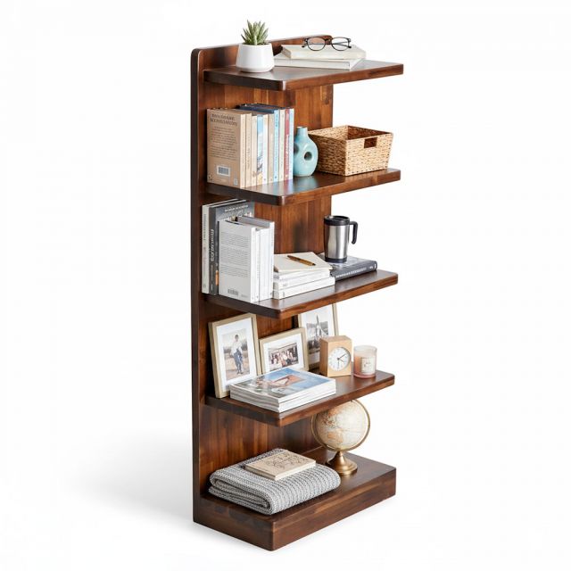 Kệ sách 5 tầng 50x28x120cm gỗ tràm KS68352