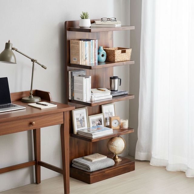 Kệ sách 5 tầng 50x28x120cm gỗ tràm KS6835