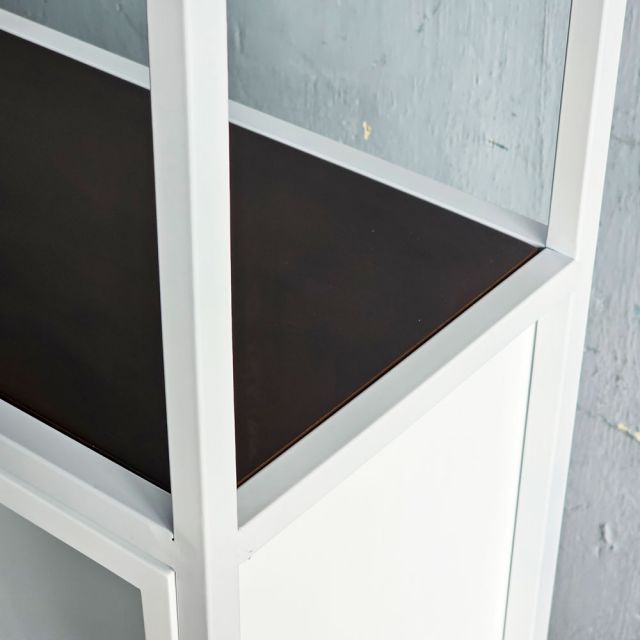 Kệ trang trí ZIVA 120x30x180cm gỗ cao su KS68348