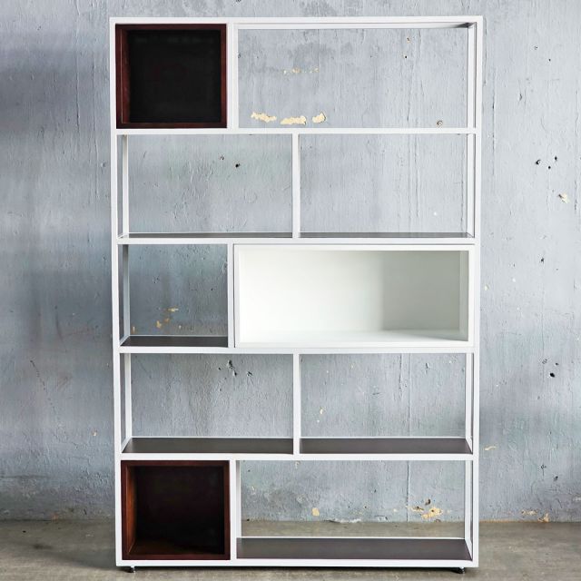 Kệ trang trí ZIVA 120x30x180cm gỗ cao su KS68348