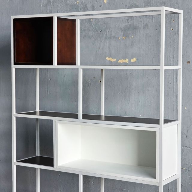 Kệ trang trí ZIVA 120x30x180cm gỗ cao su KS68348