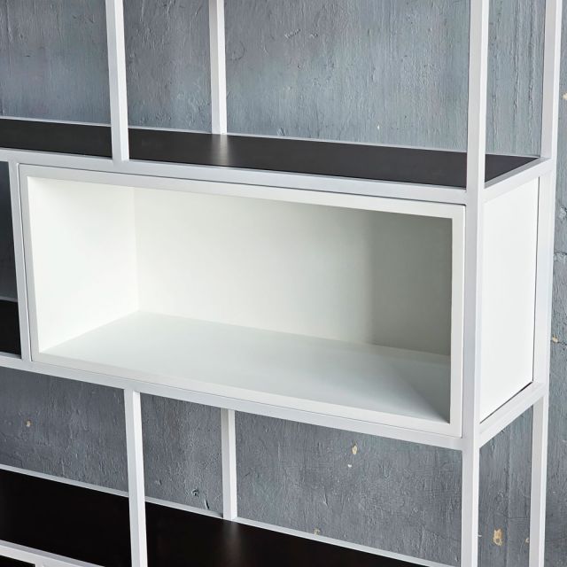 Kệ trang trí ZIVA 120x30x180cm gỗ cao su KS68348