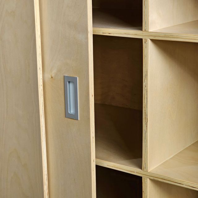 Quầy pha chế di động 180x60x80cm plywood phủ veneer Brich BLT68029