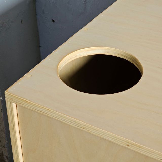 Quầy pha chế di động 180x60x80cm plywood phủ veneer Brich BLT68029