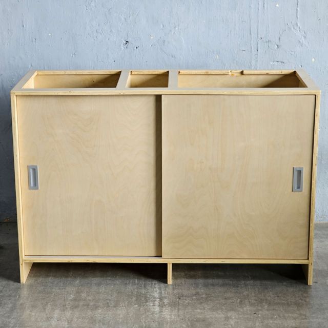 Quầy pha chế 130x50x88cm plywood phủ veneer Brich BLT68030