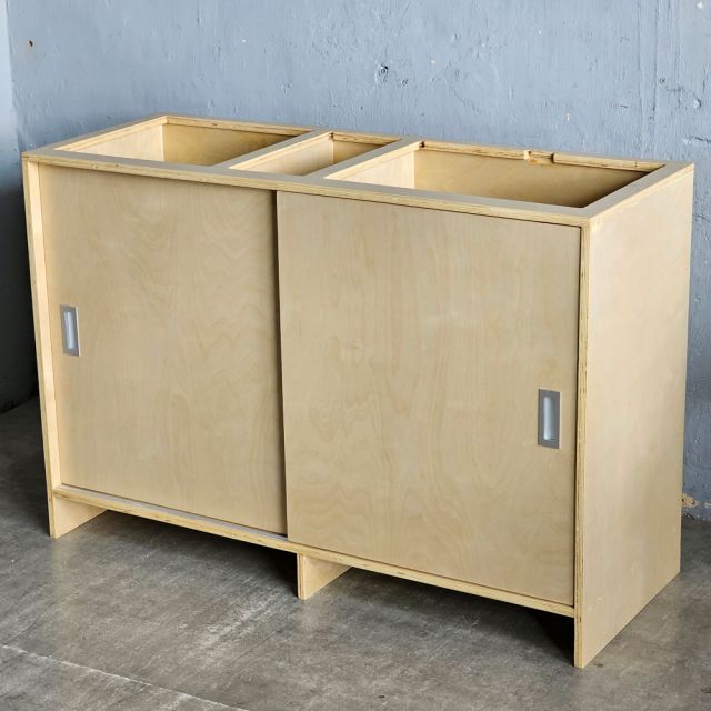 Quầy pha chế 130x50x88cm plywood phủ veneer Brich BLT68030