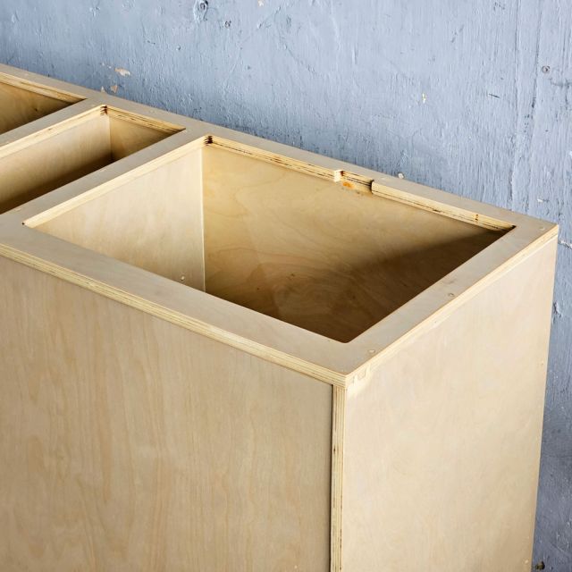 Quầy pha chế 130x50x88cm plywood phủ veneer Brich BLT68030