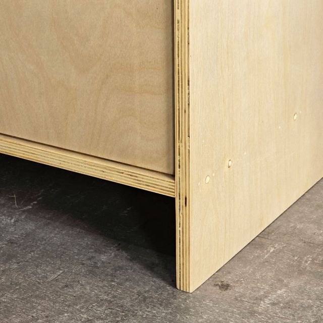 Quầy pha chế 130x50x88cm plywood phủ veneer Brich BLT68030