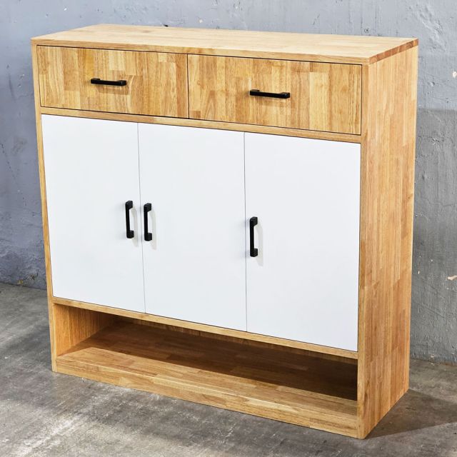 Tủ để giày 100x35x100cm gỗ cao su KG68104