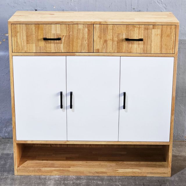Tủ để giày 100x35x100cm gỗ cao su KG68104