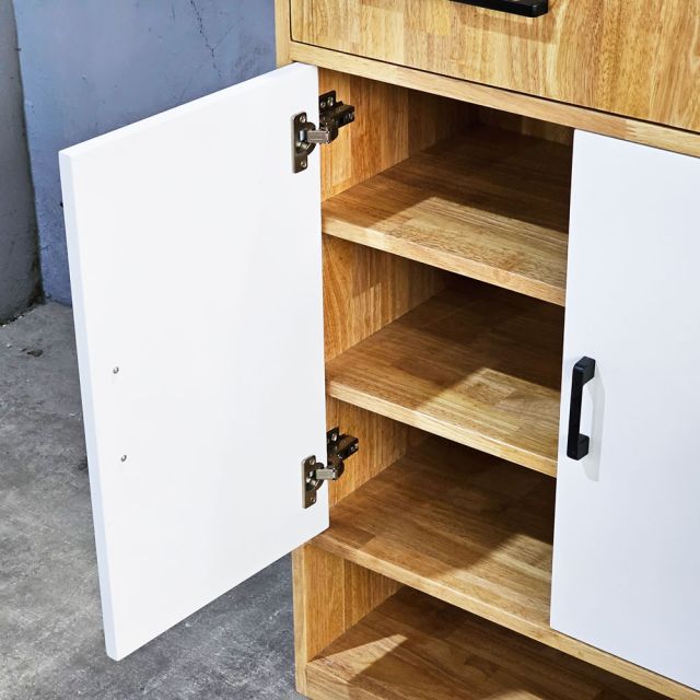 Tủ để giày 100x35x100cm gỗ cao su KG68104