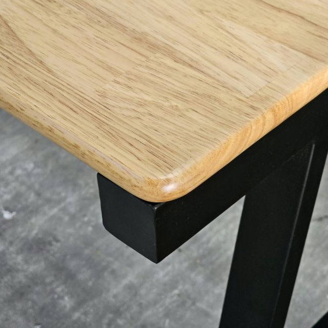 Bàn làm việc 160x60cm gỗ cao su chân sắt Aconcept HBAC026