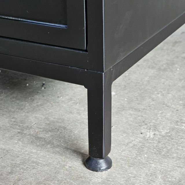 Bàn giám đốc 160x80cm chân bàn kết hợp tủ gỗ cao su BGD68052