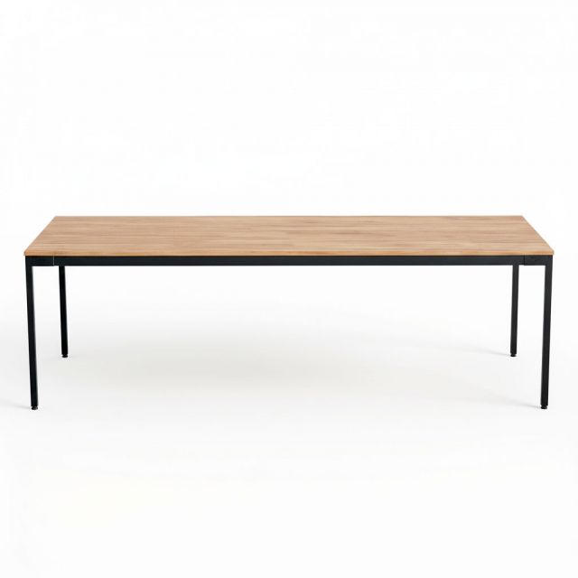 Bàn họp 240x90cm gỗ cao su hệ Slean HBSL049