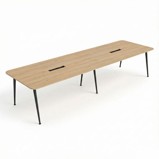 Bàn họp dài 350x110cm gỗ plywood hệ CONE HBCO076