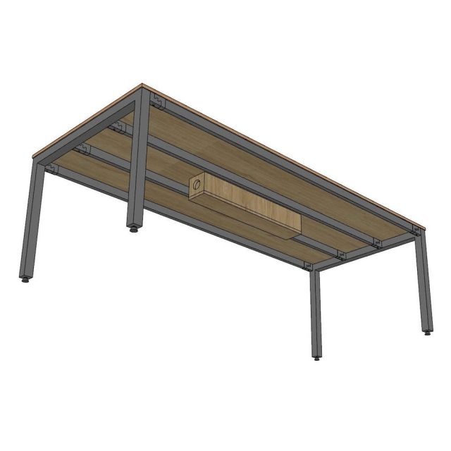 Bàn họp chữ nhật 240x100cm gỗ plywood hệ UConcept HBUC068