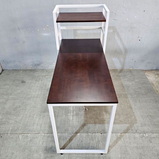 Bàn làm việc liền kệ 110x55x115cm gỗ cao su FD68086