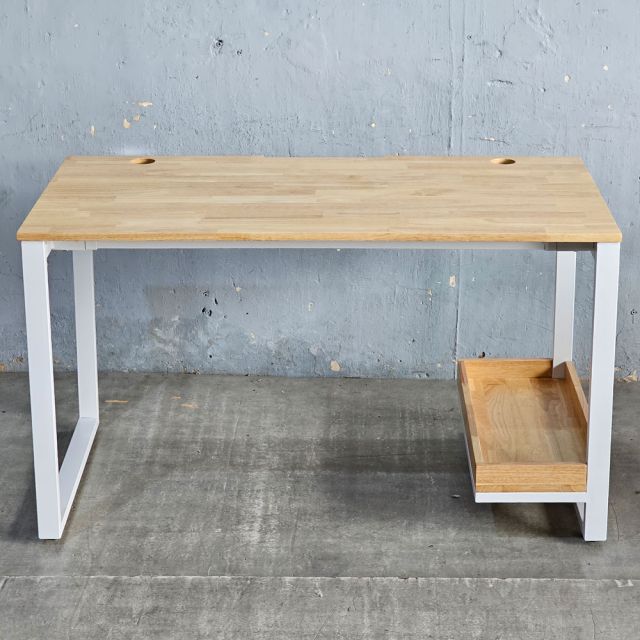 Bàn Gaming có giá để thùng CPU 140x70cm khung sắt gỗ cao su GD68080