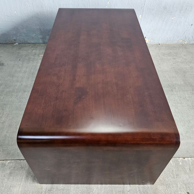 Bàn sofa bo cong 120x60x45cm gỗ cao su TT68339