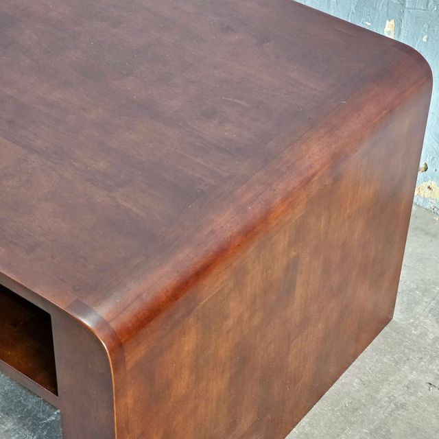 Bàn sofa bo cong 120x60x45cm gỗ cao su TT68339