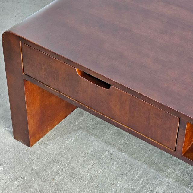 Bàn sofa bo cong 120x60x45cm gỗ cao su TT68339