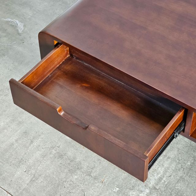 Bàn sofa bo cong 120x60x45cm gỗ cao su TT68339