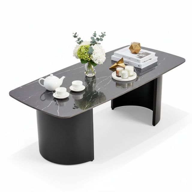 Bàn sofa chữ nhật 120x55x45cm mặt ceramic TT68358