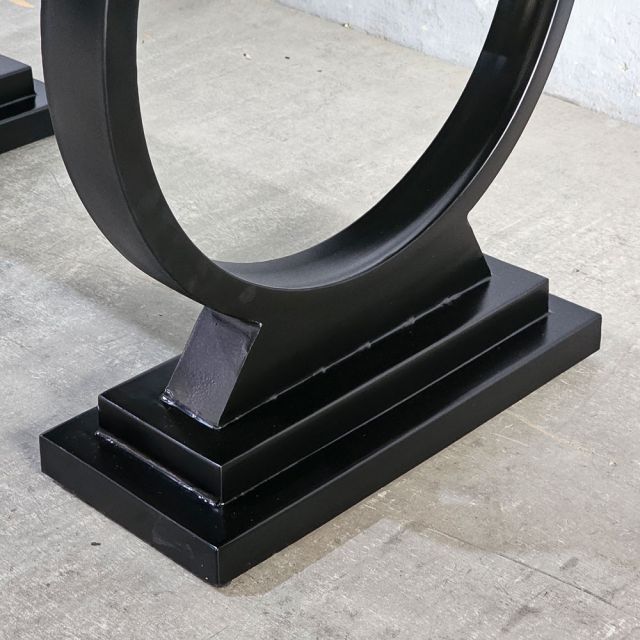 Bàn Sofa mặt Đá Đen chân sắt TT68131