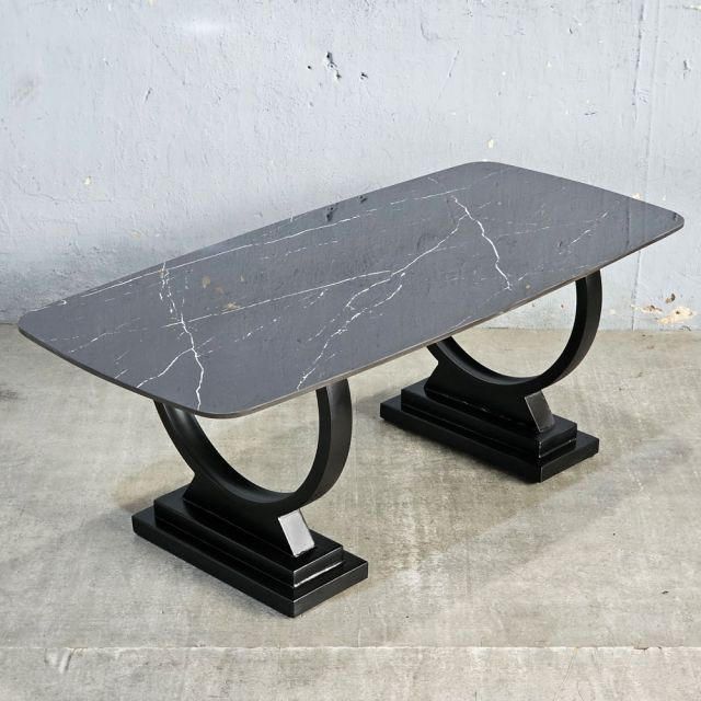 Bàn Sofa mặt Đá Đen chân sắt TT68131