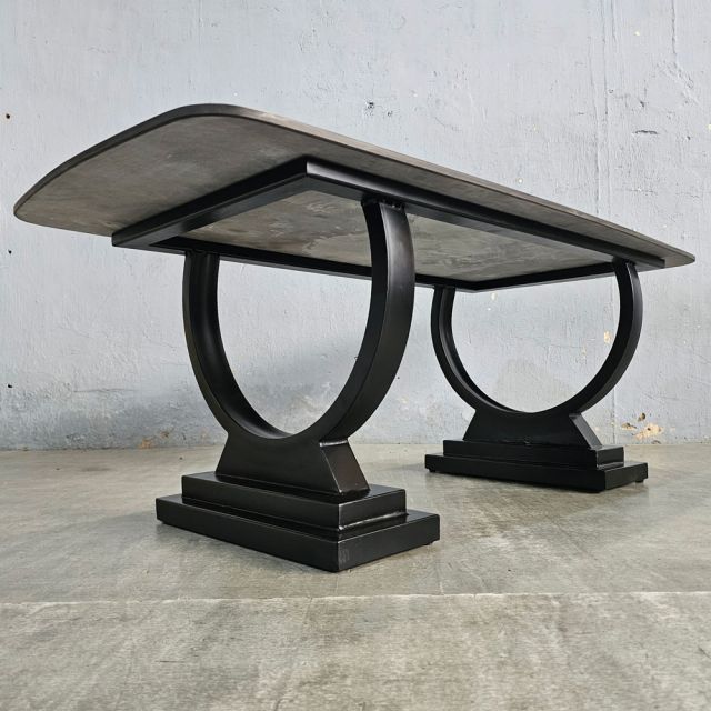 Bàn Sofa mặt Đá Đen chân sắt TT68131