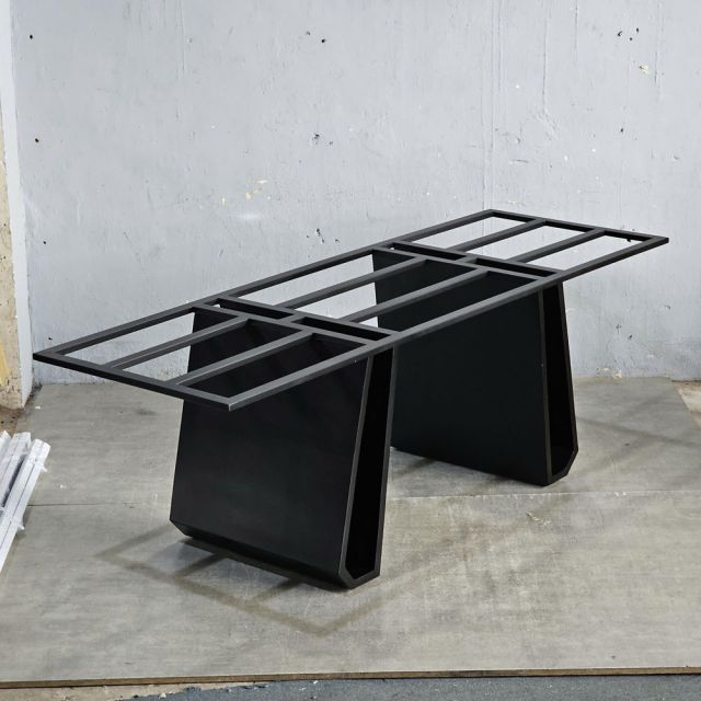 Khung chân sắt bàn ăn 220x75x73cm sơn tĩnh điện CHB68088