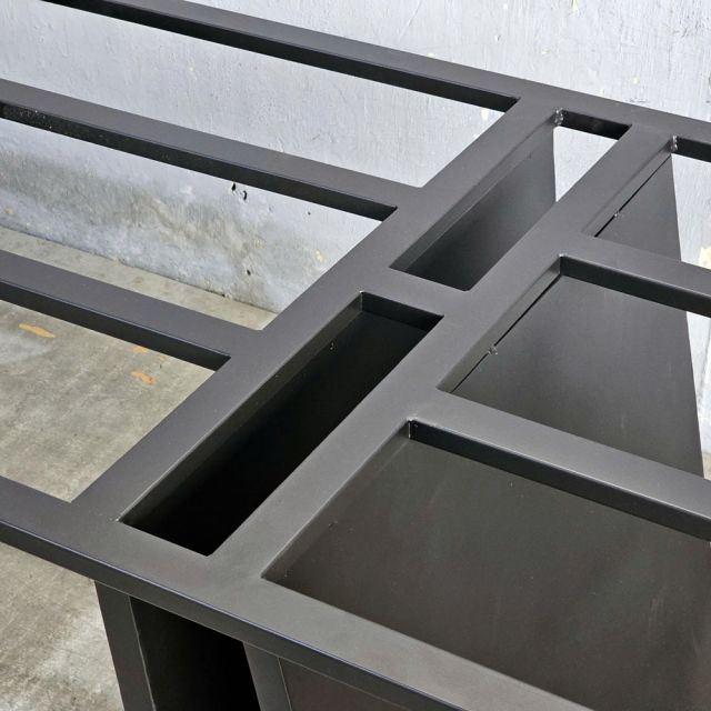 Khung chân sắt bàn ăn 220x75x73cm sơn tĩnh điện CHB68088