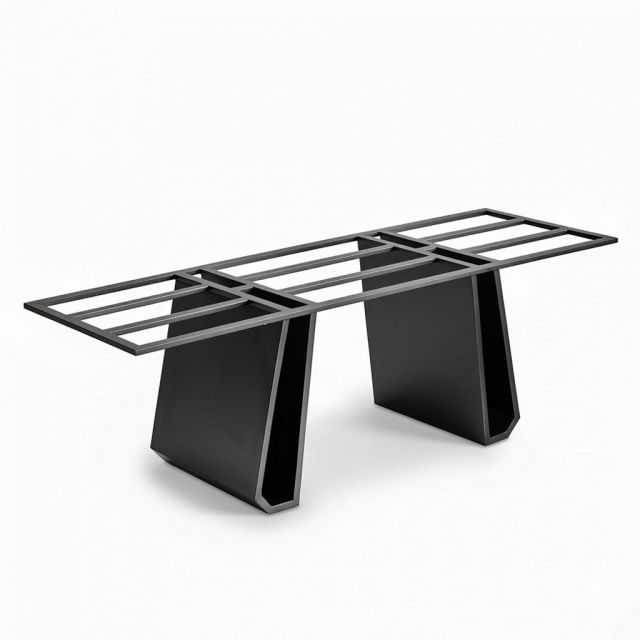 Khung chân sắt bàn ăn 220x75x73cm sơn tĩnh điện CHB68088