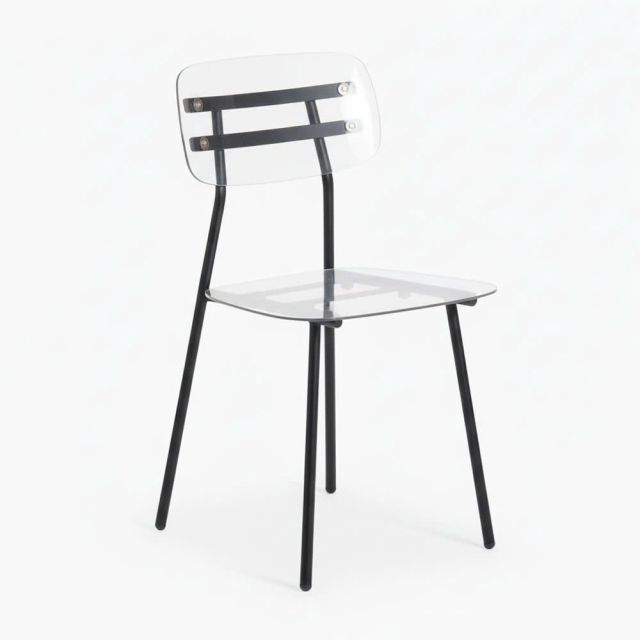 Ghế trong suốt khung sắt GAK621