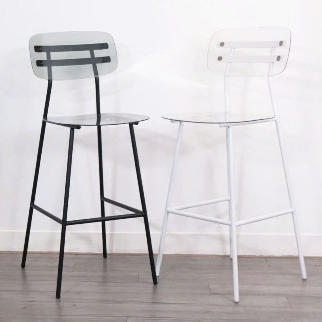 Ghế bar trong suốt khung sắt GAK621H