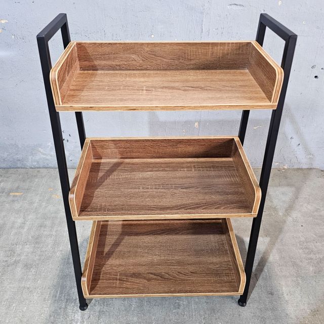 Kệ CASAN 3 tầng gỗ Plywood kết hợp khung sắt KS68171