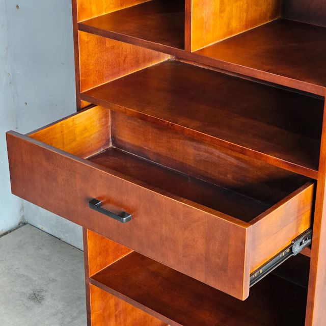 Kệ hồ sơ có ngăn kéo 70x35x195cm gỗ cao su THS68092