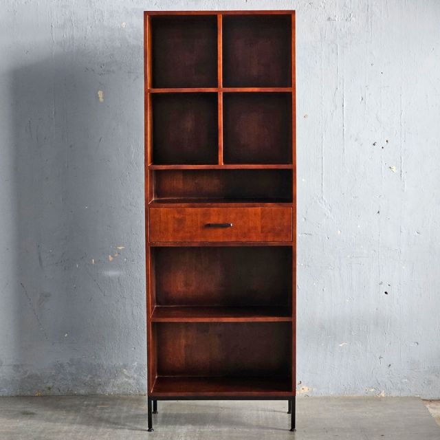 Kệ hồ sơ có ngăn kéo 70x35x195cm gỗ cao su THS68092