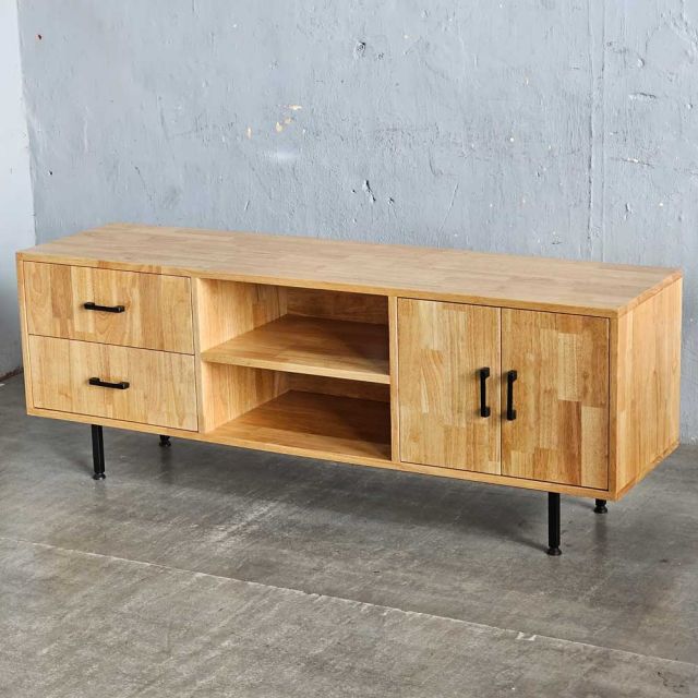Kệ tivi 150x40x55cm gỗ cao su KTV68034