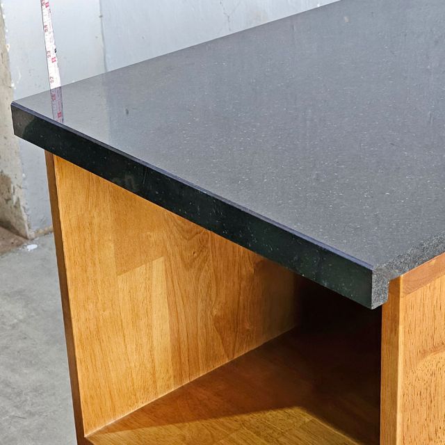 Module tủ bếp dưới 45x60x80cm gỗ cao su mặt đá MTBD016