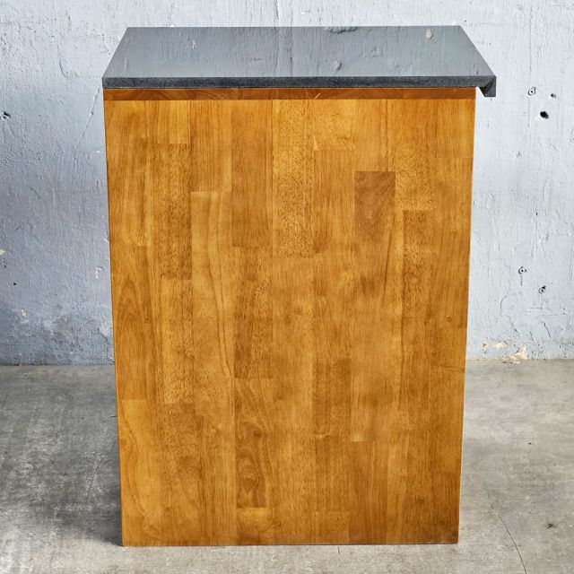 Module tủ bếp dưới 45x60x80cm gỗ cao su mặt đá MTBD016