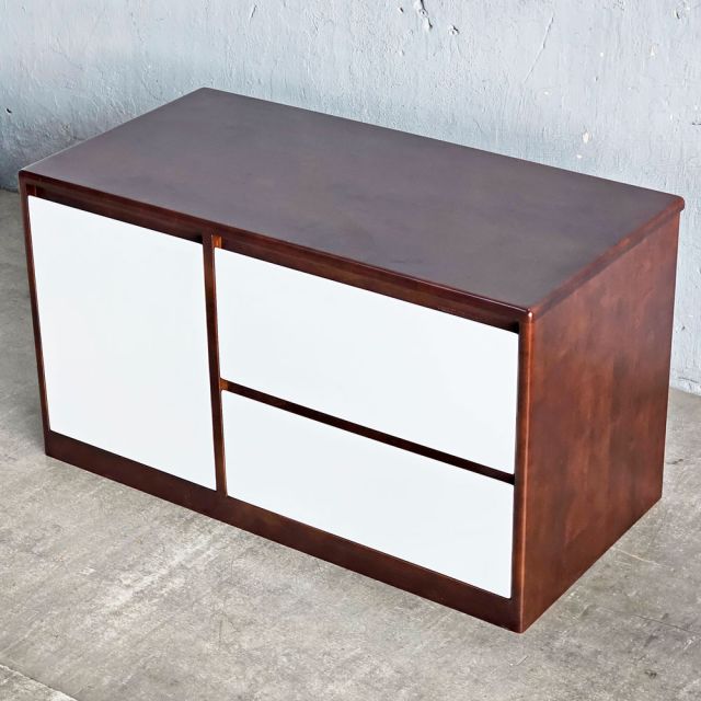 Tủ đầu giường có ngăn giấu tiền 90x45x50cm gỗ cao su TDG68068